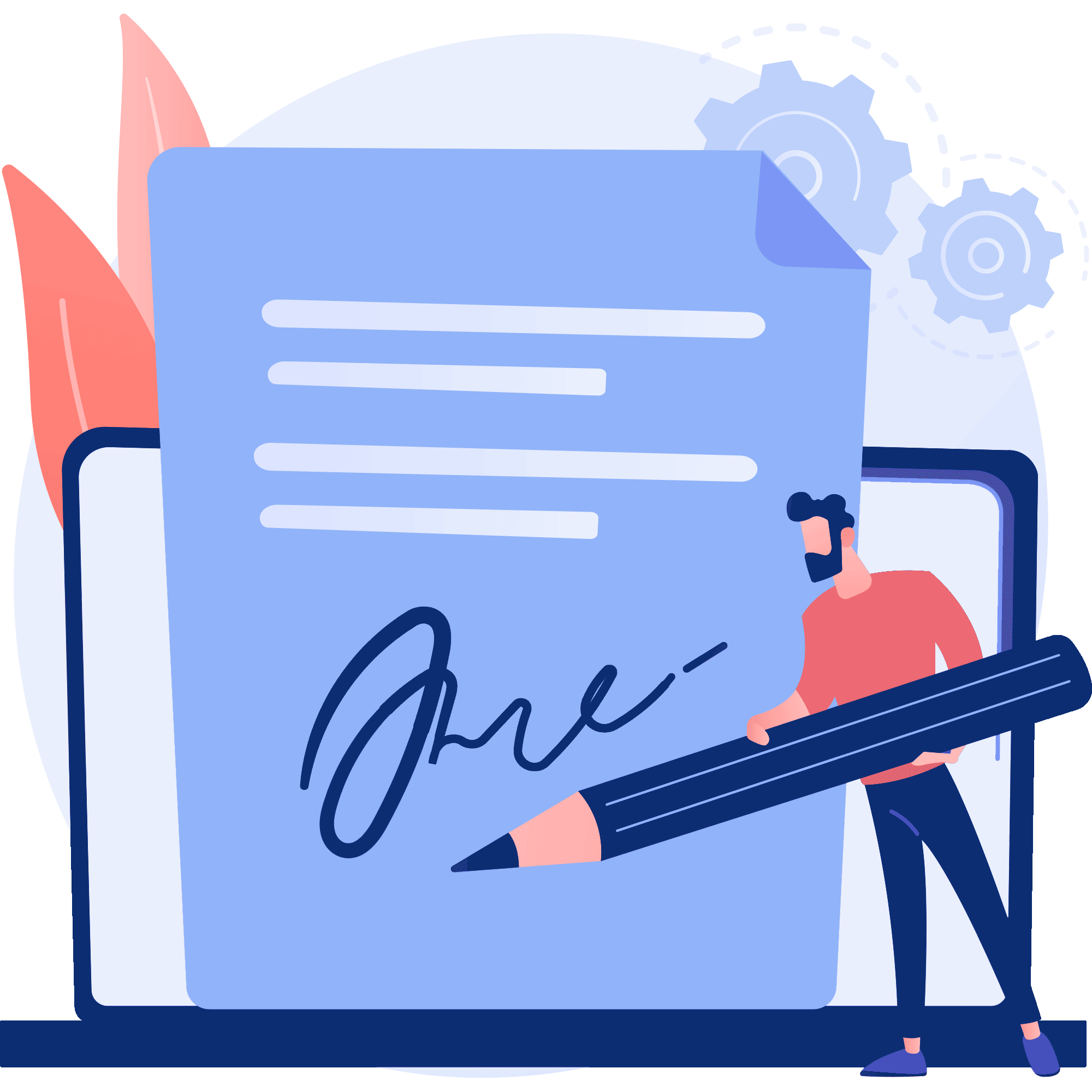 Person unterschreibt und CasinoHelp beginnt mit der Rückforderung der illegalen Casino-Verluste